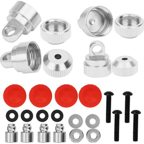 Capot en alliage d'aluminium pour TRXXAS SLASH 2WD - Protection amortisseur - Argent (1/5)