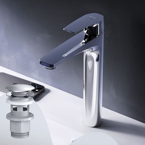 Robinet Salle de Bain Mitigeur lavabo, Chromé, taille L, FGA92200 AM.PM
