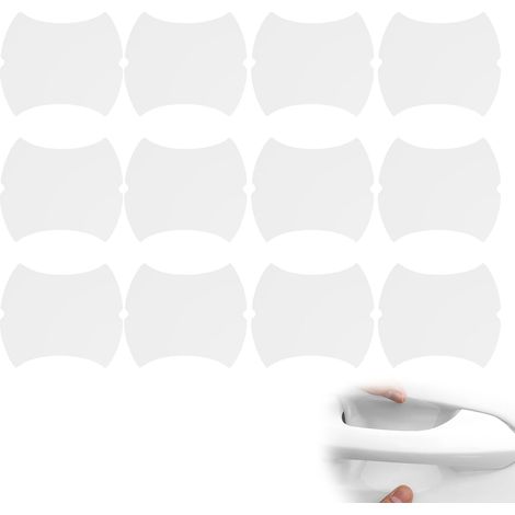 12Pcs Film de Protection pour Poignée de Porte de Voiture, Protection Anti Rayures pour Poignée de Porte, Convient à la Plupart des Poignés Porte Voiture, Sticker Anti-Rayure Anti-Poussière (1/5)