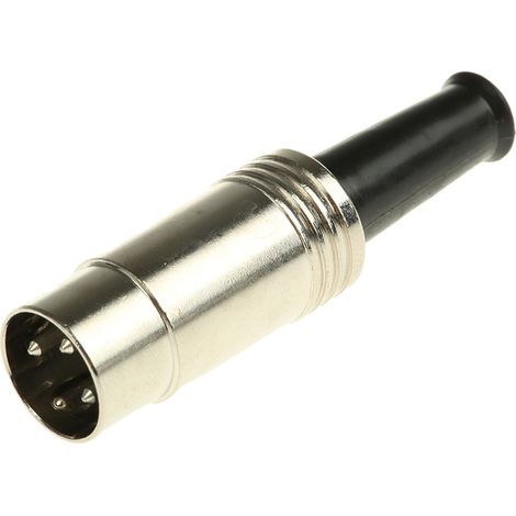 Connecteur DIN RS PRO, 3 contacts, Mâle, Montage sur câble, A souder ( Prix pour Paquet de 5 ) (1/2)