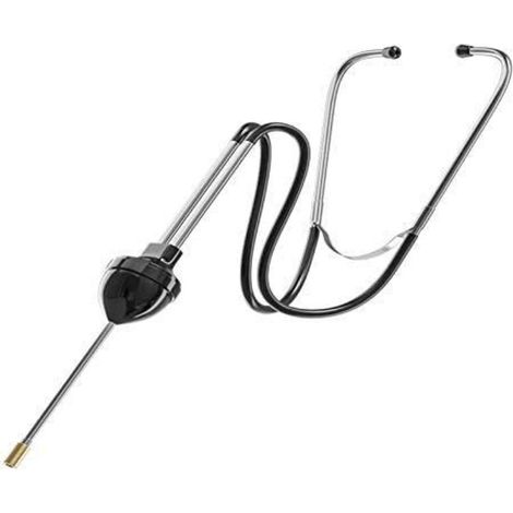 Kit de stéthoscope moteur - Stéthoscope cylindrique mécanique automatique en acier inoxydable - Outils de diagnostic moteur automobile (1/5)