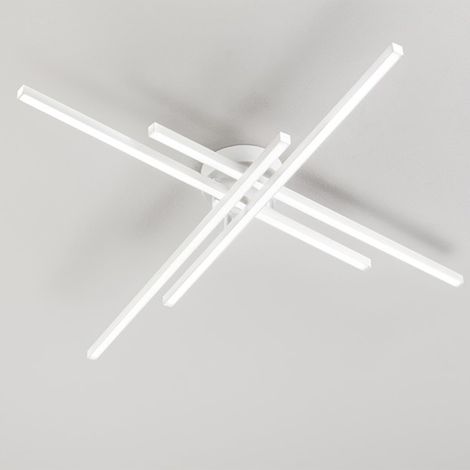 Plafoniera Moderna Syncro Alluminio Bianco Led 58W Dimmerabile Ip20 (1/2)
