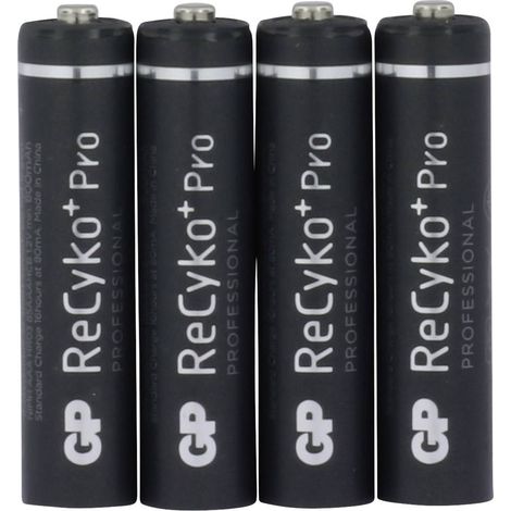 GP ReCyko+ HR03 Pile rechargeable LR3 (AAA) NiMH 800 mAh 1.2 V 4 pc(s) A39540 (1/5)