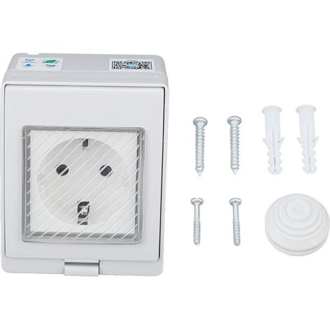 WiFi-Steckdose, offensichtliche Staubschutzfolie der intelligenten Steckdose für den Balkon (SN55 SR (16A Steckdose)).