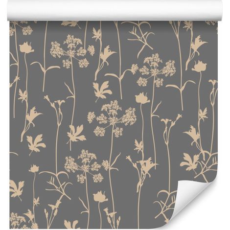 Papier peint à motifs d'herbes lumineuses pour salon et chambre 50x1000 cm (1/5)
