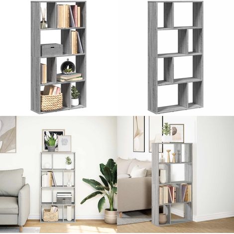 vidaXL Bücherregal Grau Sonoma 60x20x120 cm Holzwerkstoff (1/5)