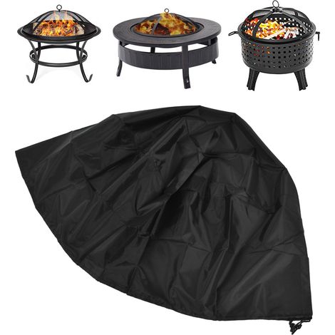 Housse de cheminée pour la maison, imperméable, anti-poussière et résistante aux UV, adaptée à toutes les saisons, noire, 8540CM. (1/5)