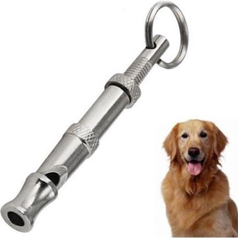 Sifflet pour chien en acier inoxydable - Fréquences réglables - Sifflet de dressage canin (1/2)
