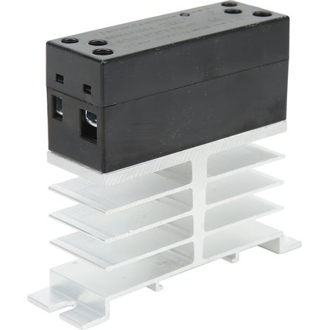 10-A-Halbleiterrelais mit Kühlkörper, SSR-Relaismodul, 3–32 V DC Eingang, 24–480 V AC Ausgang (1/5)