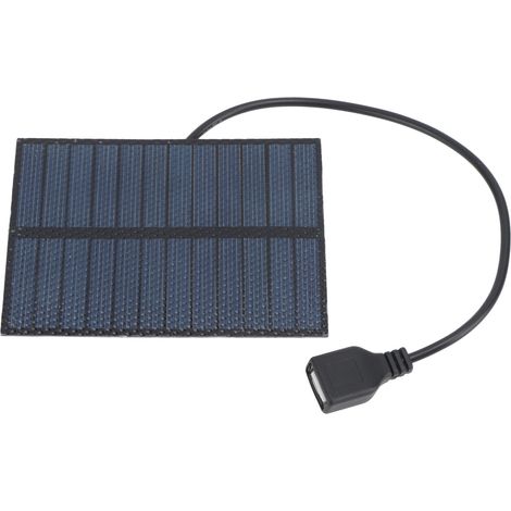 Panneau solaire photovoltaïque portable 3W 5V en polysilicium pour smartphones et petits ventilateurs d'extérieur (1/5)