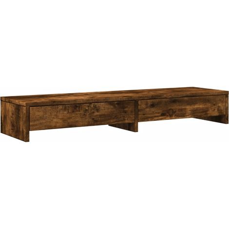 Supporto per monitor tavolo da scrivania con cassetti legno ingegnerizzato marrone 020044937