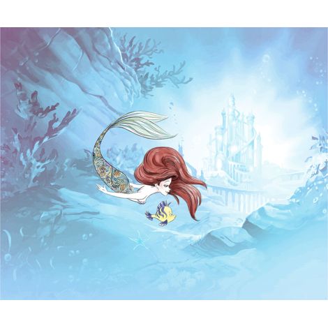 Komar Wandtapete - Ariel Under the Sea - 250 x 300 cm - Vlies Digitaldruck - für Kinderzimmer (1/2)