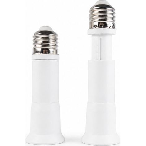 Fourniture de douilles de conversion E27 vers E27 allongées et rétractables, en matériaux ignifuges certifiés (1/4)