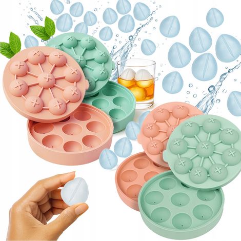 4 moules à glaçons en silicone en forme de tulipe 3D pour boissons et jus (1/5)