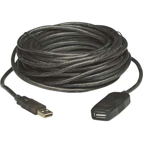 Manhattan Câble USB USB 2.0 USB-A mâle, USB-A femelle 10.00 m noir 150248 (1/5)