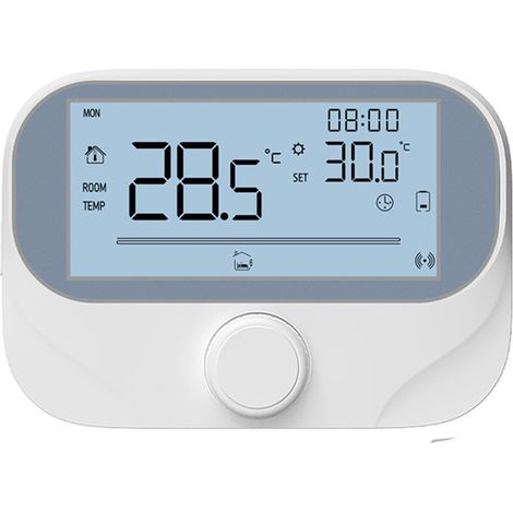 Thermostat RF Intelligent Tuya pour Chaudière Murale, Thermostat Sans Fil avec Sortie pour Pompe de Circulation et Actionneur (1/3)