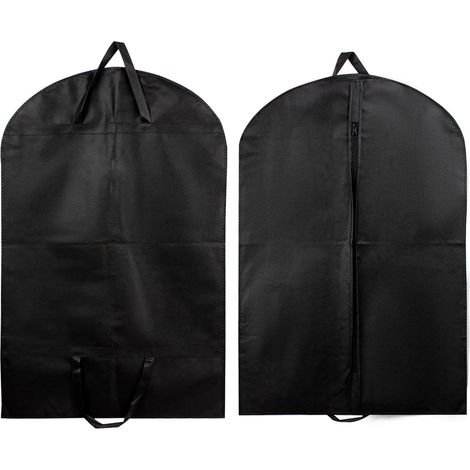 1 sac à vêtements de 60 x 120 cm avec fermeture éclair, housse anti-poussière pour vêtements, sac de rangement à suspendre pour costumes, manteaux, vestes, pulls (1/5)