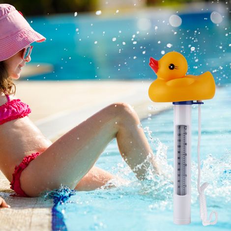 Thermomètre canard flottant pour piscine, spa, bassin - Jouet décoratif et amusant