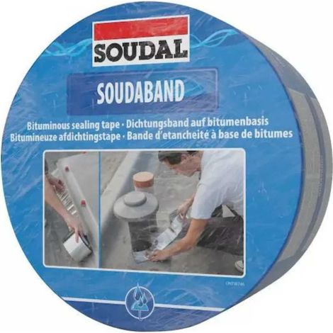 Ruban d'étanchéité en aluminium SOUDAL Soudaband 10cm x 10m (1 pièce)