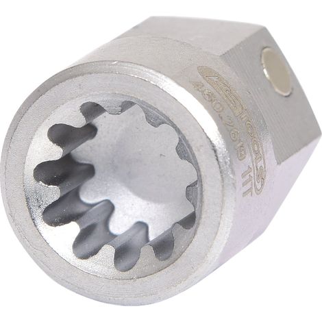 KS Tools Spezialeinsatz Vielzahn M9 mit Magnet, für SAF und Knorr Sättel (1/5)