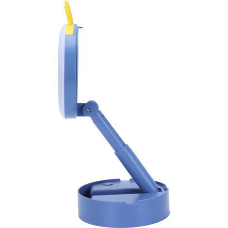 Lampe de bureau miroir de maquillage LED à motif dessin animé, très appréciée des enfants et des filles, lampe de bureau pliable et portable pour femmes, bleue (1/5)
