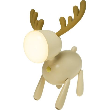 Lampada Notturna LED Cervo Beige Dimmer Ricaricabile Mary's (1/5)