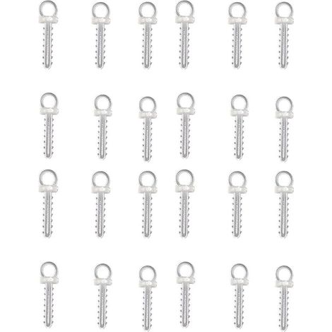 Lot de 100 Crochets de Suspension pour Boule polystyrène, Boules de Noël et œufs en Plastique ou en polystyrène (1/5)