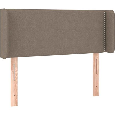 Maison Exclusive - Cabecero de tela gris taupe 93x16x78/88 cm (1/5)