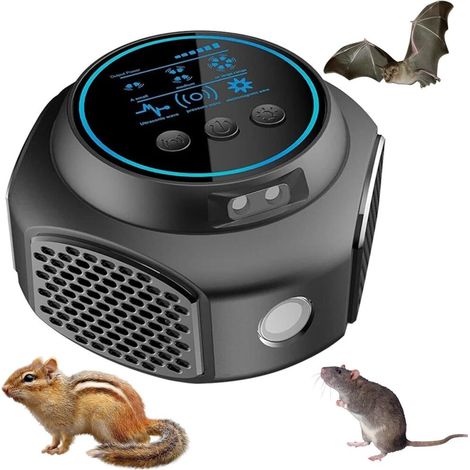 Ultrason Souris et Rats Répulsif Rongeur Ultrasons Anti Rongeurs avec Éclairage LED pour Usage (1/5)