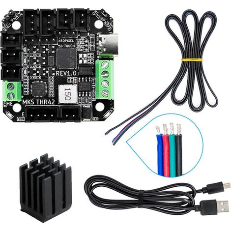 Voici un titre produit optimisé en français avec des mots-clés variés, ne dépassant pas 190 caractères :
Imprimante 3D MKS UTC THR42/36 pour Klipper, Hotend HeatTool Canable Canbus RP2040-THR42 - Con (1/4)