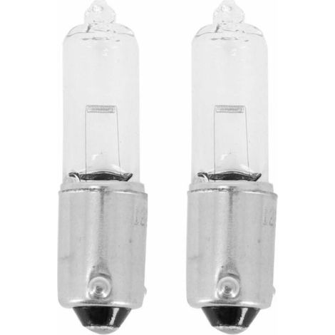 2x Ampoule 12V 21W BAY9S blanc témoin ergots décalés Clignotant Voiture Moto (1/2)