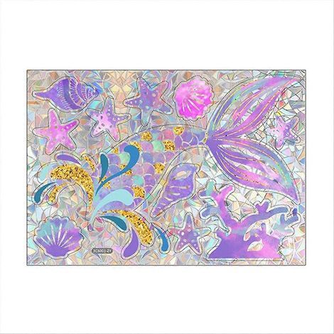 Sticker mural en PVC électrostatique pour vitre - Sirène (1/5)