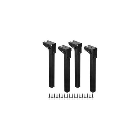 12-Zoll-Klapptischbeine, robustes Metall-Haarnadel-Tischbein-Set, schwarze Klappmöbelbeine, Klapptische für Laptops, Ersatzbeine – Crezuo