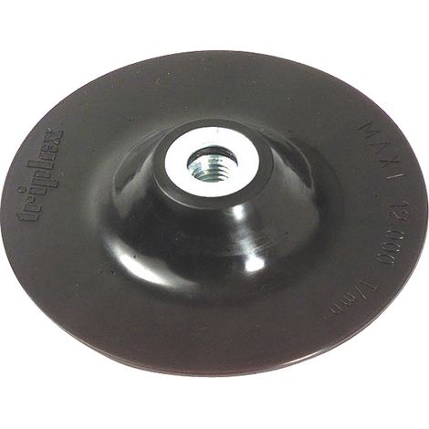 Tivoly • Plateau Ponceur pour Meuleuse • Caoutchouc • Ø115mm • Alésage M14
