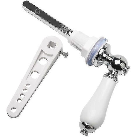Eleganter Retro-Spülhebel aus Keramik für die Toilette – Badezimmeraccessoire im viktorianischen Stil, antiker Look, Vintage-Finish, Zugmechanismus, Dekorationselement (1/5)
