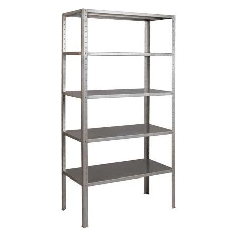 SCAFFALE KIT 120X40X200HCM GRIGIO CHIARO SP.15/10 (1/4)