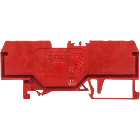 4-adriger Sammelschienenverbinder 2,5 mm² rot 280-830