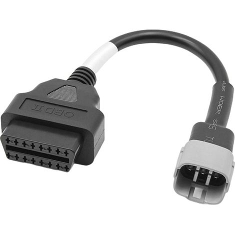 Adaptateur OBD2 6 broches vers 16 broches pour moto, câble diagnostic compatible SUZUKI (1/5)