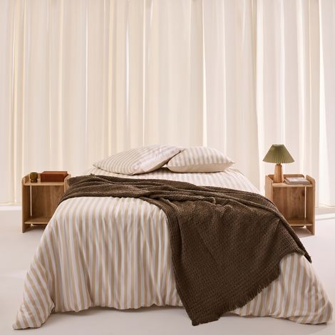 sweeek - Lot de 2 tables de chevet exotique bois d'acacia 2 niveaux naturel - Tara (1/5)