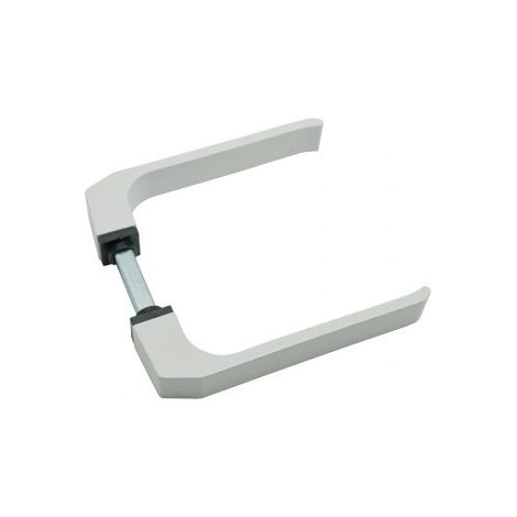 Set di manovella in alluminio bianco quadrato 8 mm 68122 Micel