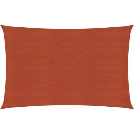 Voile d'Ombrage,Toile d'ombrage,Voile de parasol 160 g/m² Terre cuite 4x5 m PEHD CFW40695 (1/5)