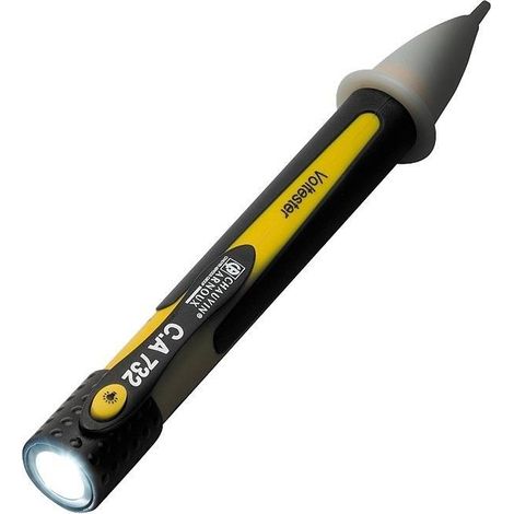 Chauvin Arnoux – Détecteur de tension AC sans contact – P01191745Z – Tension 195-265V – Fonction torche LED intégrée – Double isolation CAT III 1000V (1/10)