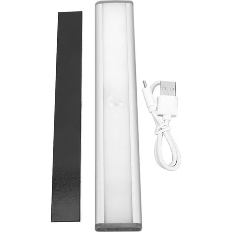 LED-Bewegungsmelderleuchte, 2 Modi, einstellbare Helligkeit, magnetisch, USB-aufladbar, kaltweiß, für Schränke