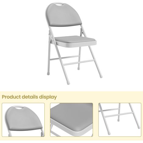 IDEALHOUSE Chaise Pliante Simili‑Cuir Lot De 4 (1/5)