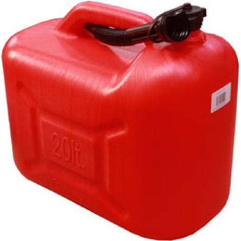 Jerrican plastique rouge Norme UN 20L rouge