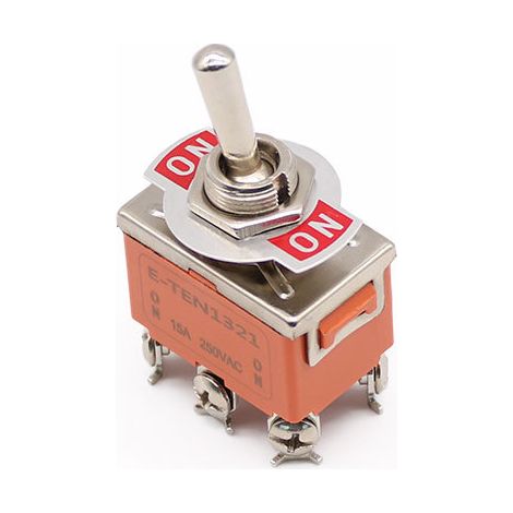 Joystick switch, six-pin toggle switch E-TEN-1321, complete specifications, 6-pin, two-position NO NO. (1/4)
