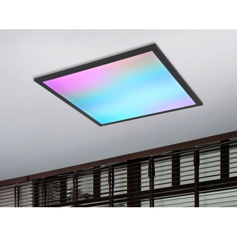 LED Deckenleuchte BETA mit Fernbedienung und RGBW Farbwechsler Quadrat, 44cm (1/5)