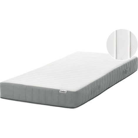 Materasso a molle insacchettate EU Singolo con maniglie imbottitura in memory foam 90 x 200 cm Rigidità media rivestimento rimovibile 7-Zone Cushy (1/5)