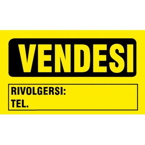 Cartello Vendesi in Polipropilene 20x30 cm