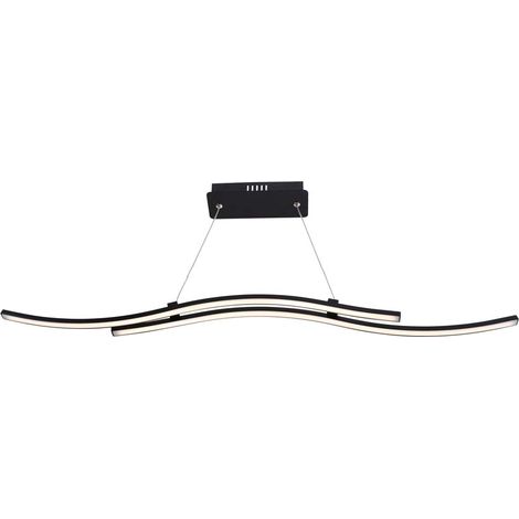 Pendelleuchte Wohnzimmerleuchte LED Esszimmerlampe Metall Schwarz L 96 cm